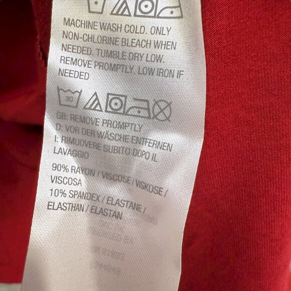 Susan Graver Weekend Red Turtleneck Tunic Plus Size 2X Petite Holiday Christmas - Picture 7 of 7